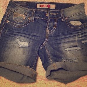 Denim shorts